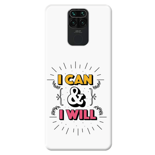 I can and I will Printed Slim Cases and Cover for Redmi Note 9