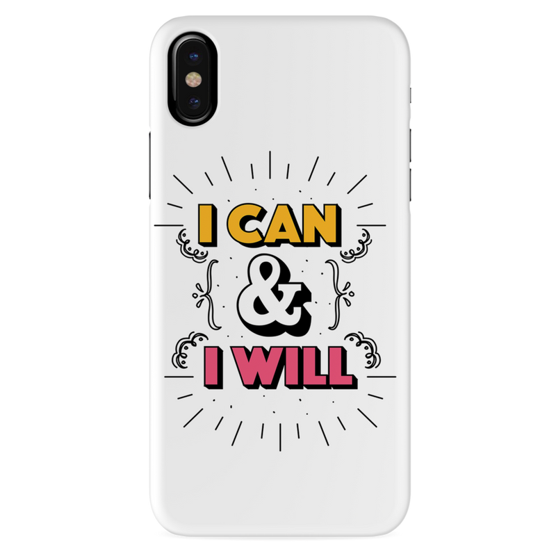 I can and I will Printed Slim Cases and Cover for iPhone X