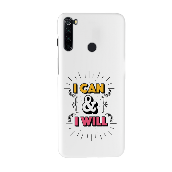I can and I will Printed Slim Cases and Cover for Redmi Note 8