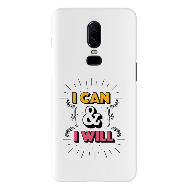 I can and I will Printed Slim Cases and Cover for OnePlus 6