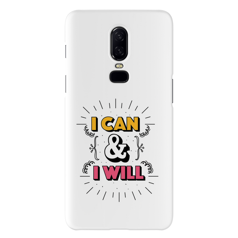 I can and I will Printed Slim Cases and Cover for OnePlus 6