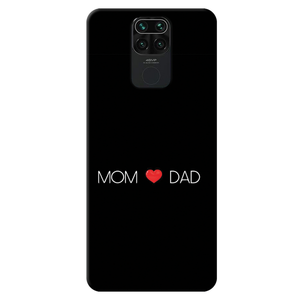 Mom and Dad Printed Slim Cases and Cover for Redmi Note 9