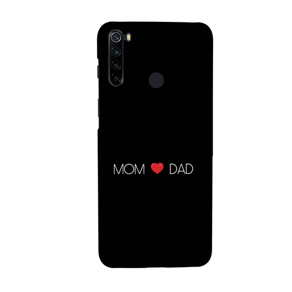 Mom and Dad Printed Slim Cases and Cover for Redmi Note 8