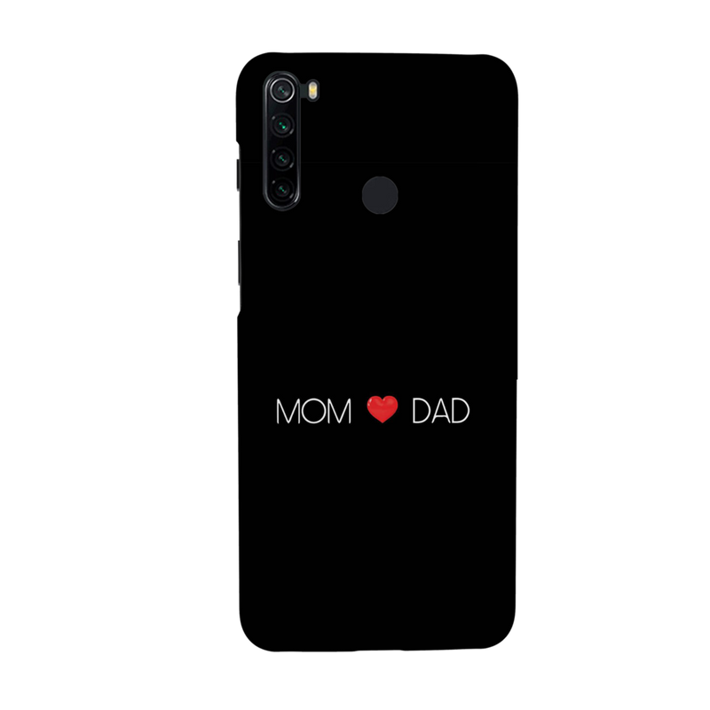 Mom and Dad Printed Slim Cases and Cover for Redmi Note 8