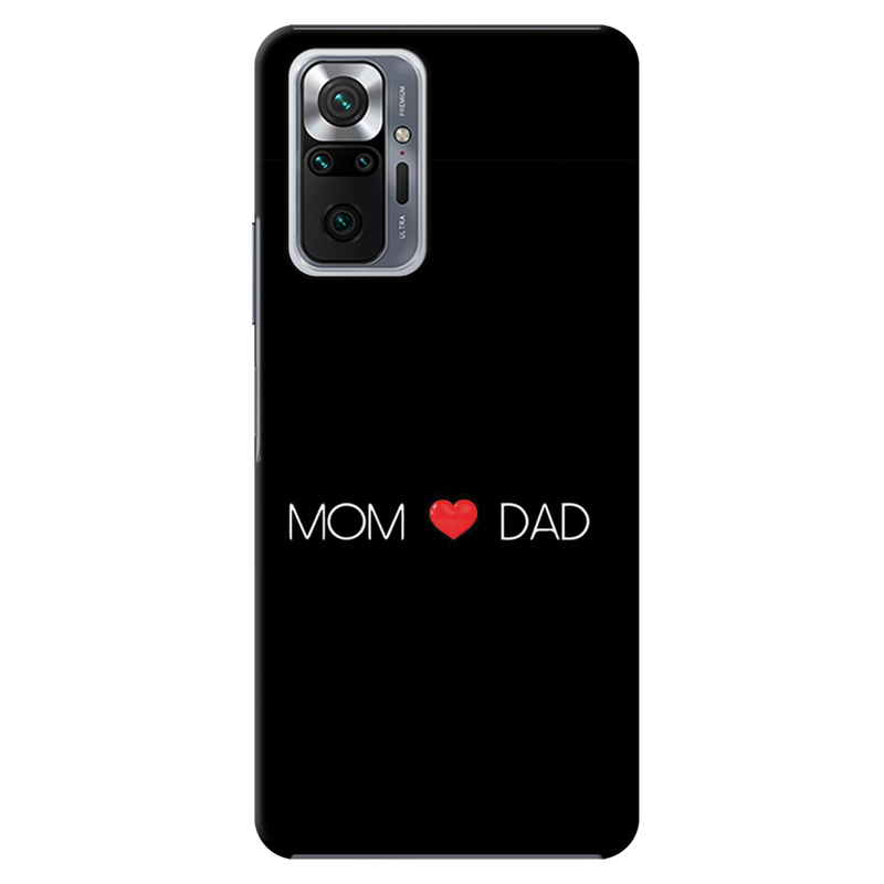 Mom and Dad Printed Slim Cases and Cover for Redmi Note 10 Pro