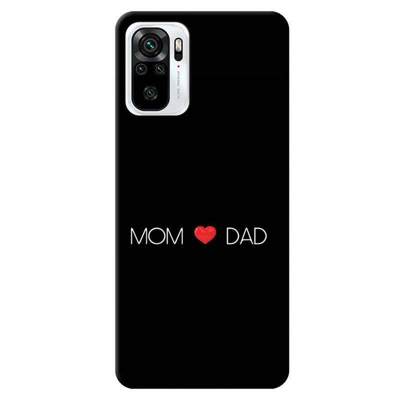 Mom and Dad Printed Slim Cases and Cover for Redmi Note 10