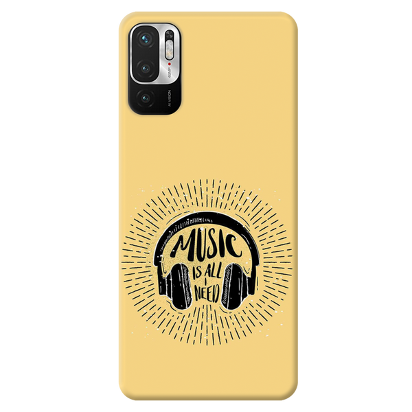 Music is all i need Printed Slim Cases and Cover for Redmi Note 10T