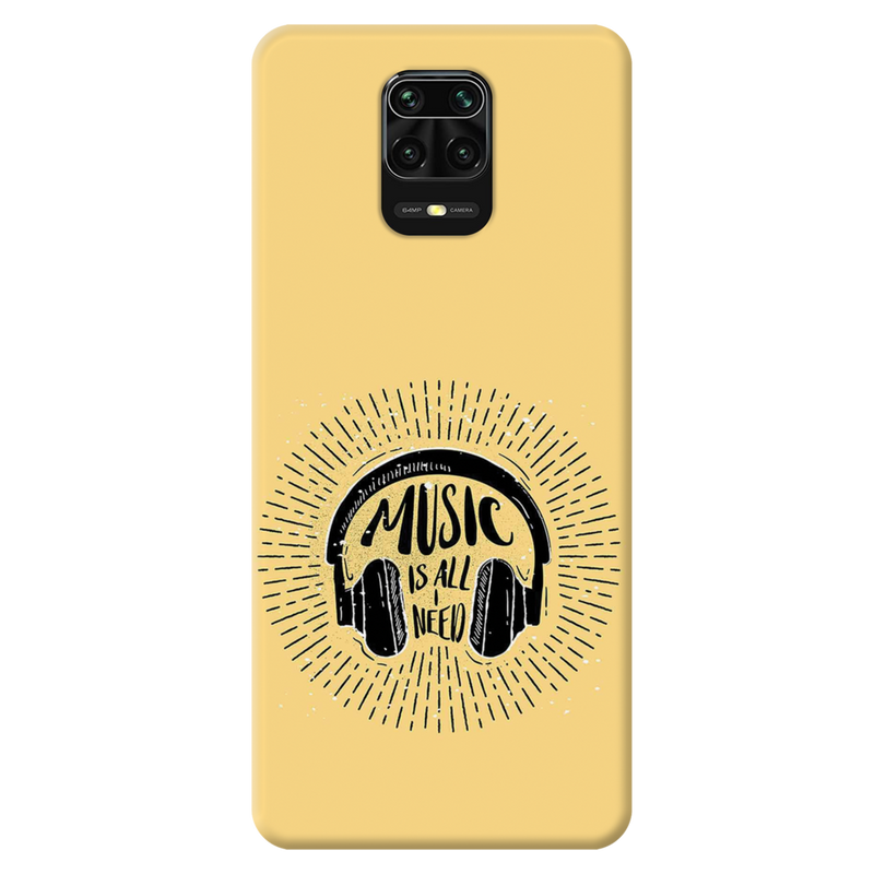 Music is all i need Printed Slim Cases and Cover for Redmi Note 9 Pro Max