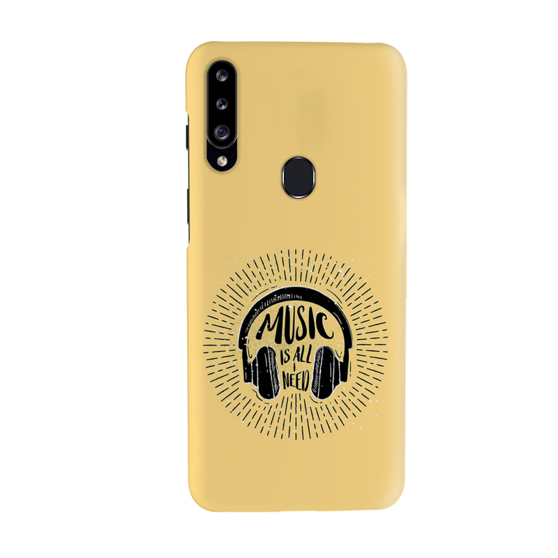 Music is all i need Printed Slim Cases and Cover for Galaxy A20S