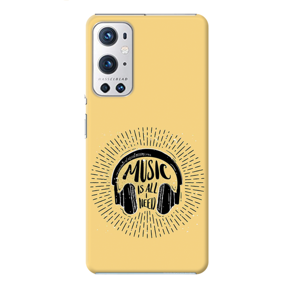 Music is all i need Printed Slim Cases and Cover for OnePlus 9R