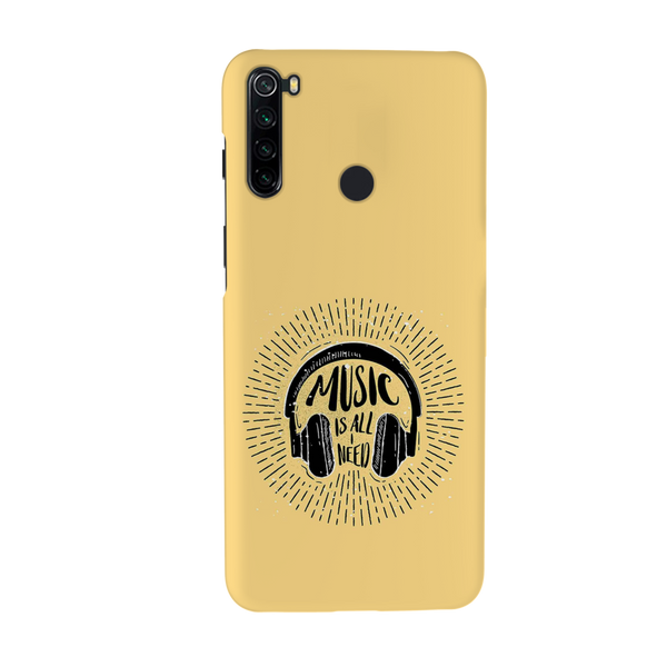 Music is all i need Printed Slim Cases and Cover for Redmi Note 8