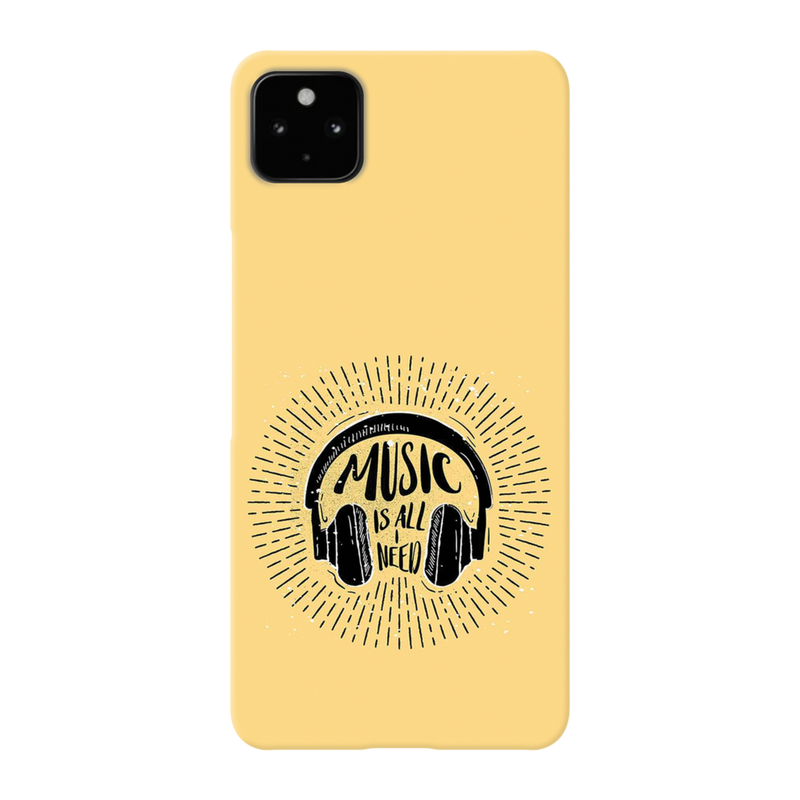 Music is all i need Printed Slim Cases and Cover for Pixel 4A