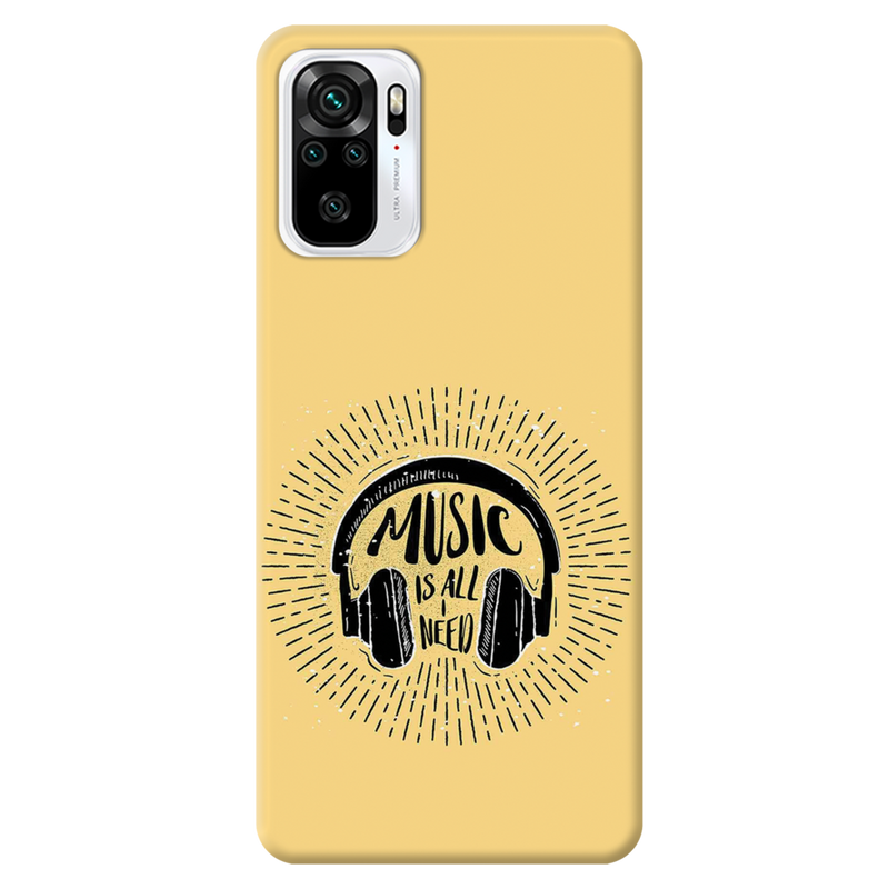 Music is all i need Printed Slim Cases and Cover for Redmi Note 10
