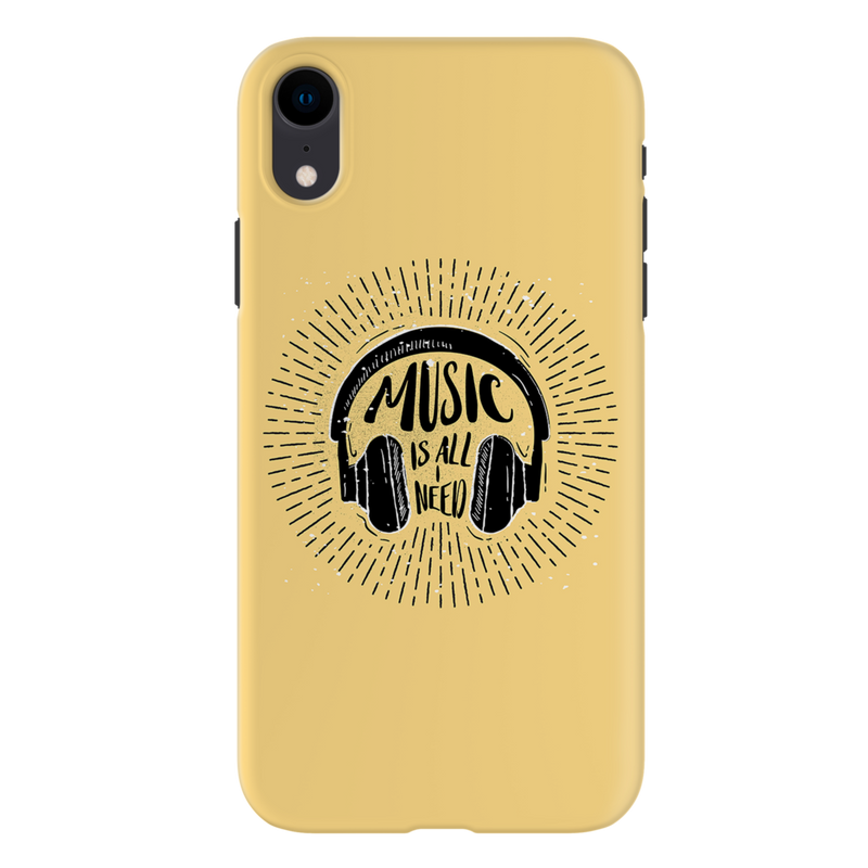 Music is all i need Printed Slim Cases and Cover for iPhone XR