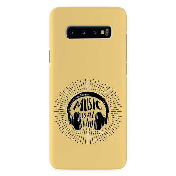 Music is all i need Printed Slim Cases and Cover for Galaxy S10 Plus