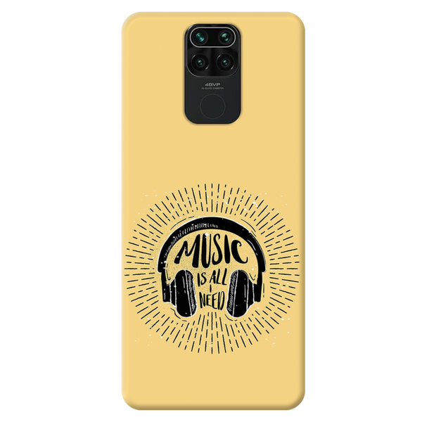 Music is all i need Printed Slim Cases and Cover for Redmi Note 9