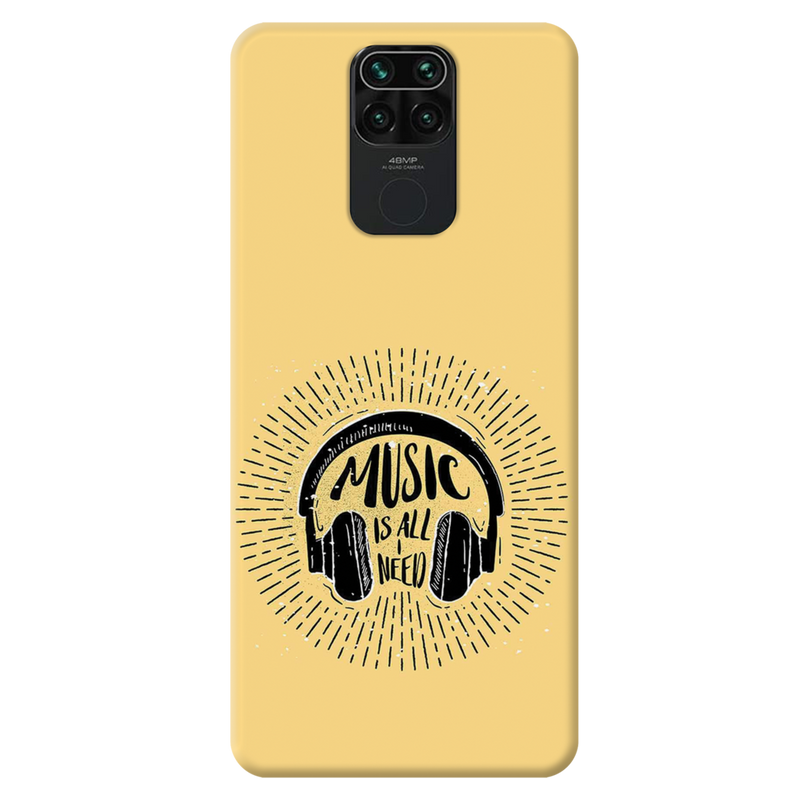 Music is all i need Printed Slim Cases and Cover for Redmi Note 9
