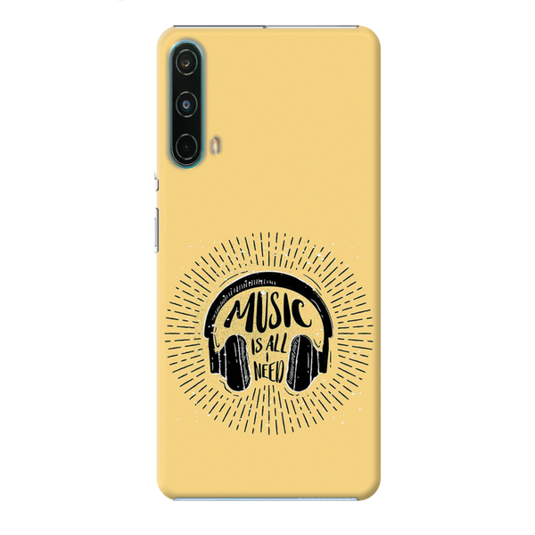 Music is all i need Printed Slim Cases and Cover for OnePlus Nord CE 5G