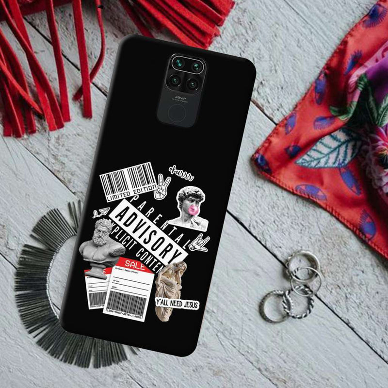 Advisory Printed Slim Cases and Cover for Redmi Note 9