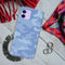 Blue and White Camouflage Printed Slim Cases and Cover for iPhone 12 Mini