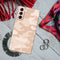 Cream and White Camouflage Printed Slim Cases and Cover for Galaxy S21