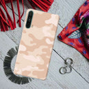 Cream and White Camouflage Printed Slim Cases and Cover for OnePlus Nord CE 5G