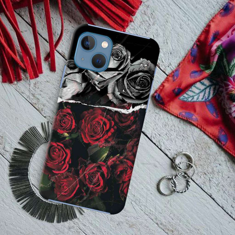 Dark Roses Printed Slim Cases and Cover for iPhone 13