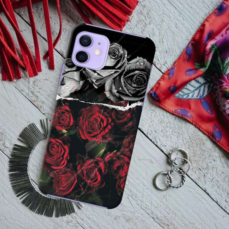 Dark Roses Printed Slim Cases and Cover for iPhone 12