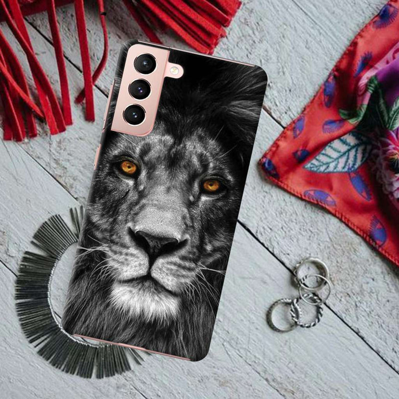 Lion Face Printed Slim Cases and Cover for Galaxy S21