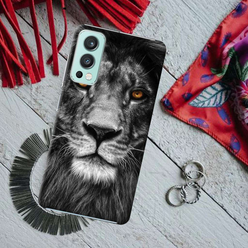 Lion Face Printed Slim Cases and Cover for OnePlus Nord 2