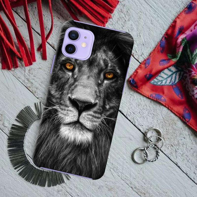 Lion Face Printed Slim Cases and Cover for iPhone 12 Mini