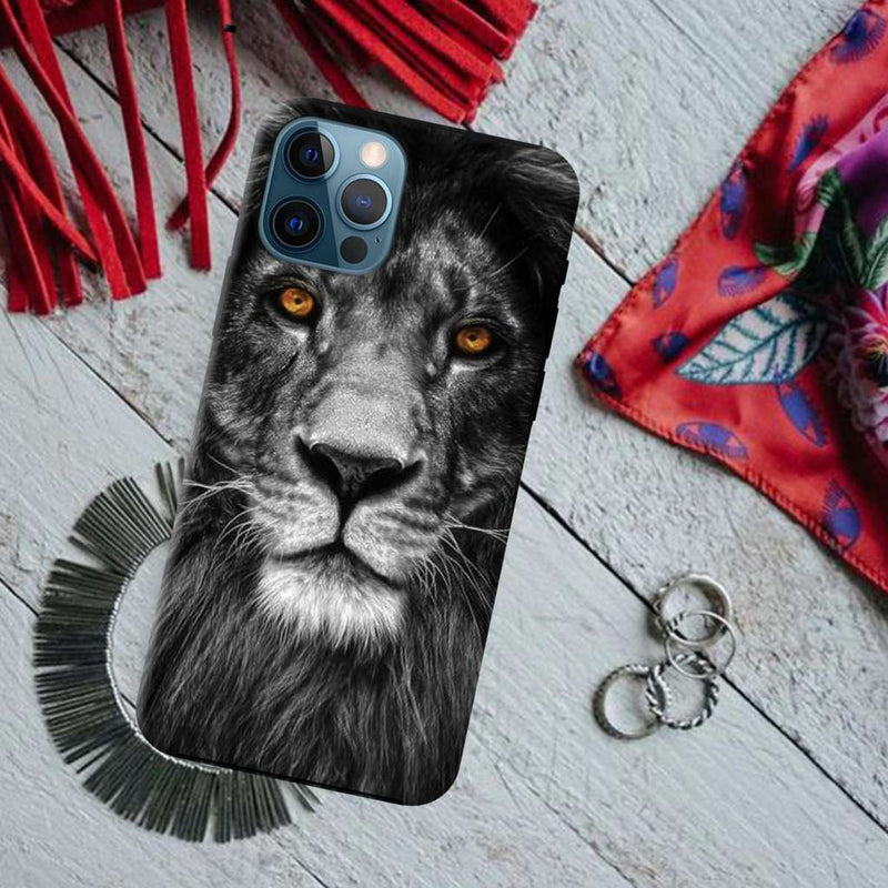 Lion Face Printed Slim Cases and Cover for iPhone 12 Pro Max