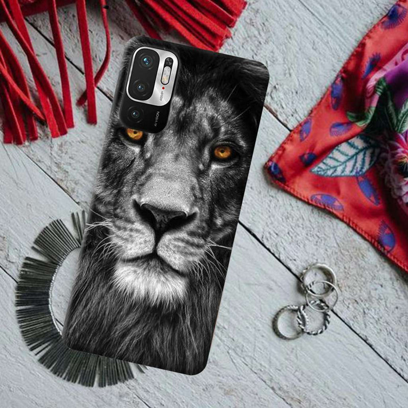 Lion Face Printed Slim Cases and Cover for Redmi Note 10T