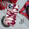 Maroon and White Camouflage Printed Slim Cases and Cover for iPhone 13 Pro Max