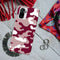 Maroon and White Camouflage Printed Slim Cases and Cover for Redmi Note 10