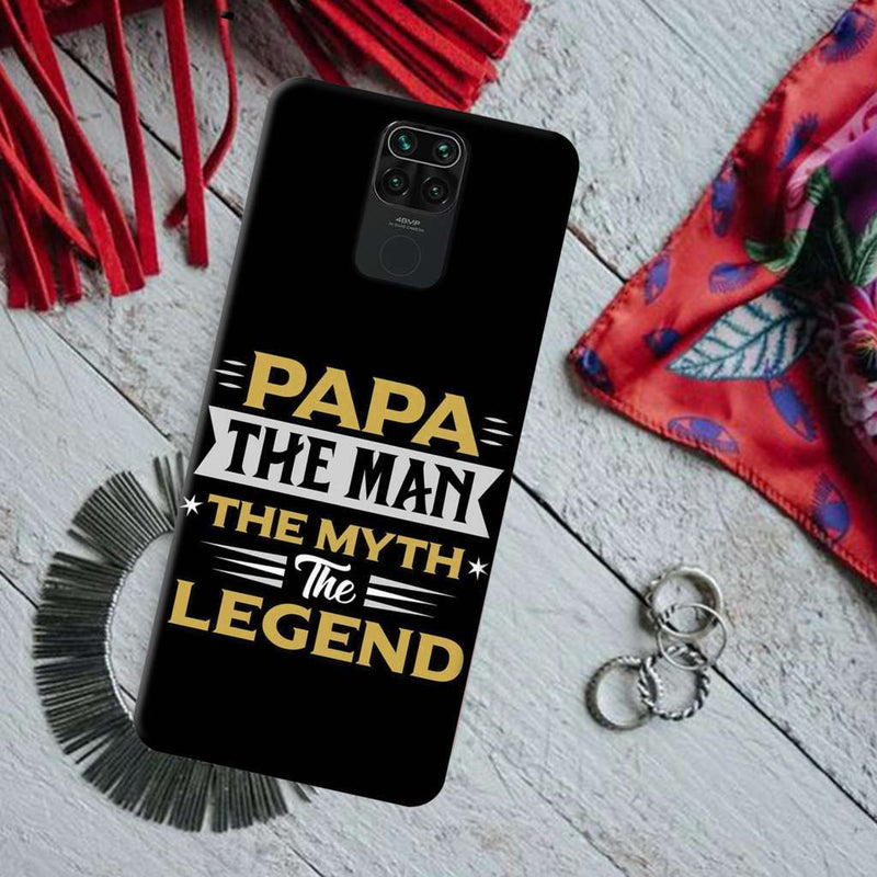 Papa the legend Printed Slim Cases and Cover for Redmi Note 9