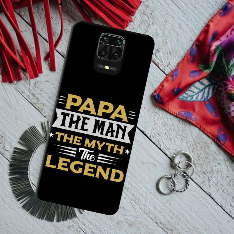 Papa the legend Printed Slim Cases and Cover for Redmi Note 9 Pro Max