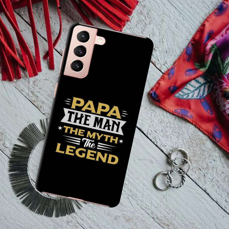 Papa the legend Printed Slim Cases and Cover for Galaxy S21