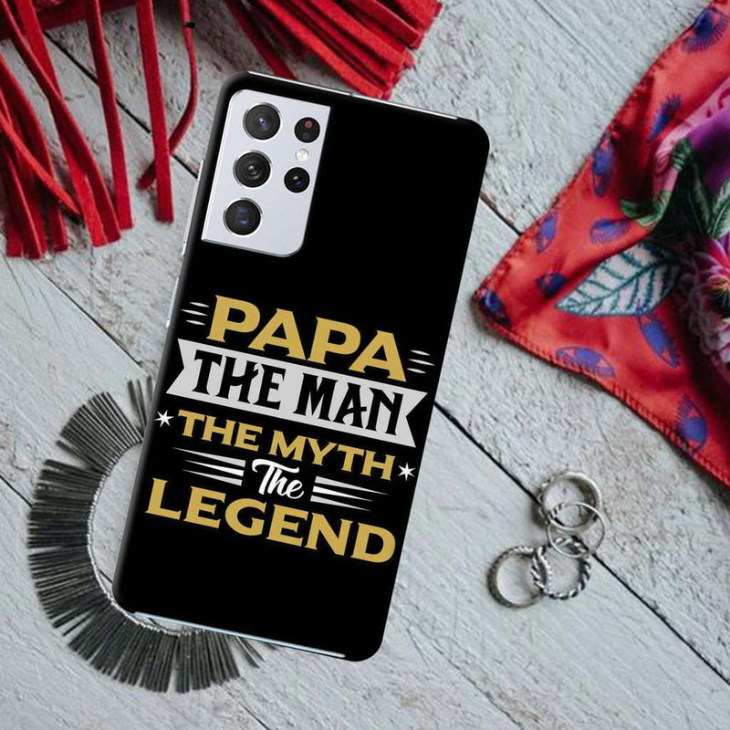 Papa the legend Printed Slim Cases and Cover for Galaxy S21 Ultra