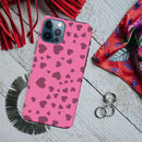 Pink Hearts Printed Slim Cases and Cover for iPhone 12 Pro Max
