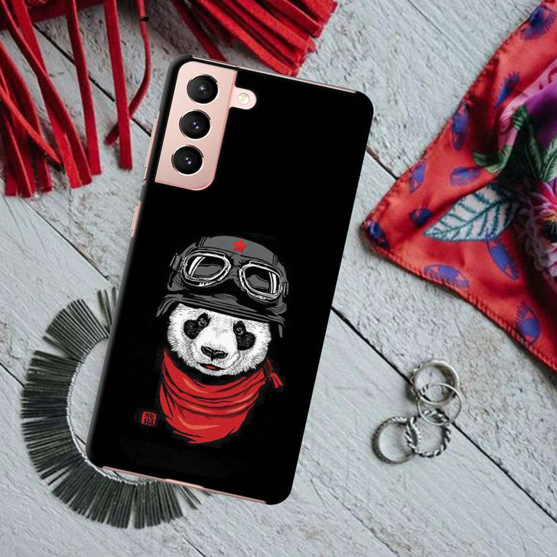 Rider Panda Printed Slim Cases and Cover for Galaxy S21
