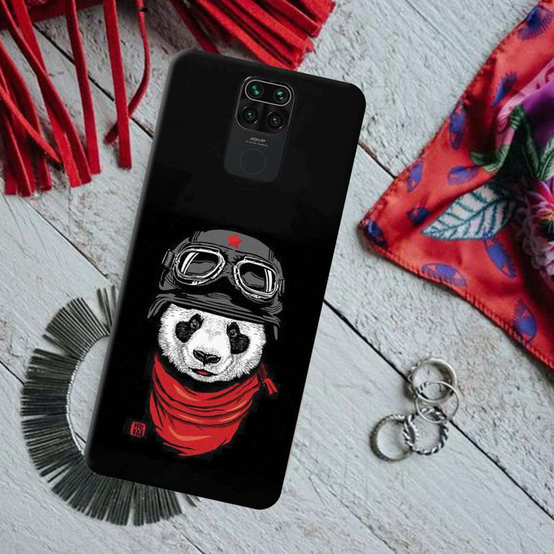 Rider Panda Printed Slim Cases and Cover for Redmi Note 9