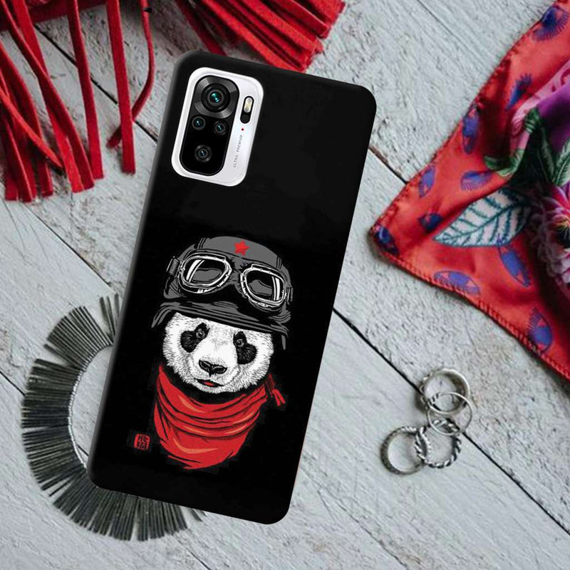 Rider Panda Printed Slim Cases and Cover for Redmi Note 10