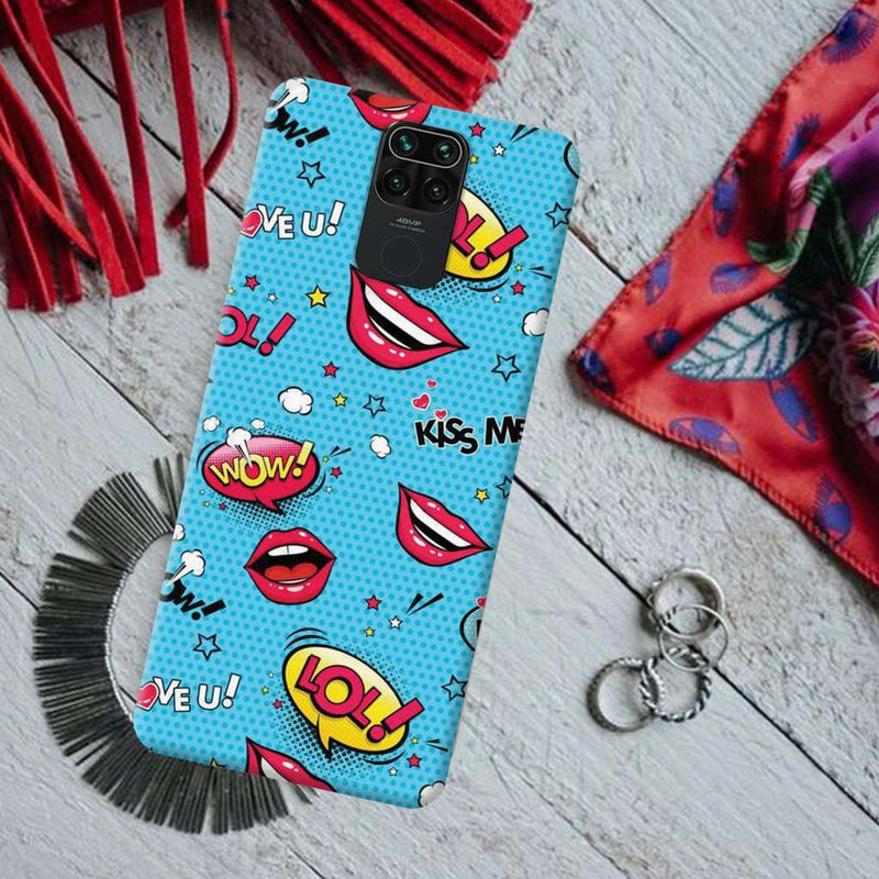 Kiss me Printed Slim Cases and Cover for Redmi Note 9