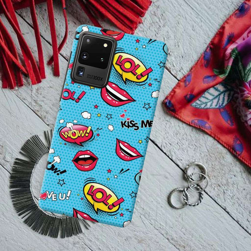 Kiss me Printed Slim Cases and Cover for Galaxy S20 Ultra