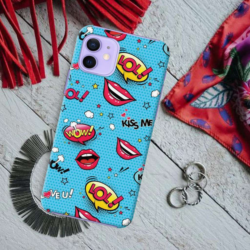 Kiss me Printed Slim Cases and Cover for iPhone 12 Mini