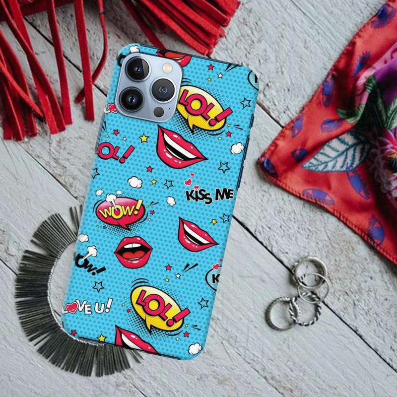 Kiss me Printed Slim Cases and Cover for iPhone 13 Pro