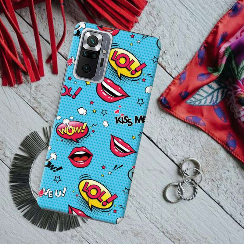 Kiss me Printed Slim Cases and Cover for Redmi Note 10 Pro