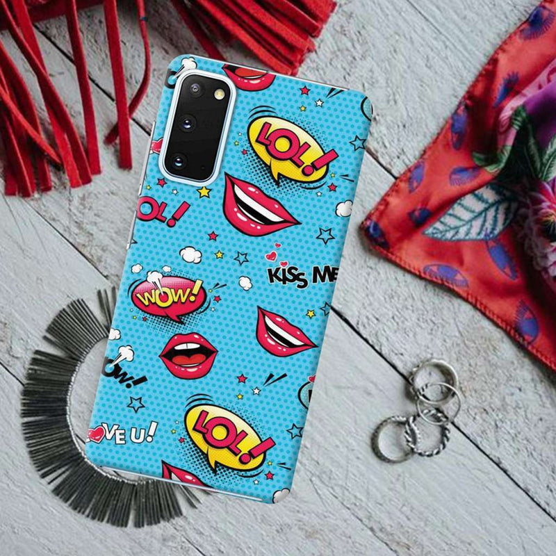 Kiss me Printed Slim Cases and Cover for Galaxy S20 Plus
