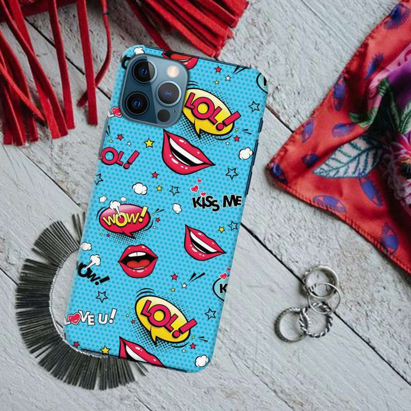 Kiss me Printed Slim Cases and Cover for iPhone 12 Pro Max